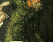 阿尔弗雷德 丢勒 : Sylvan Men with Heraldic Shields